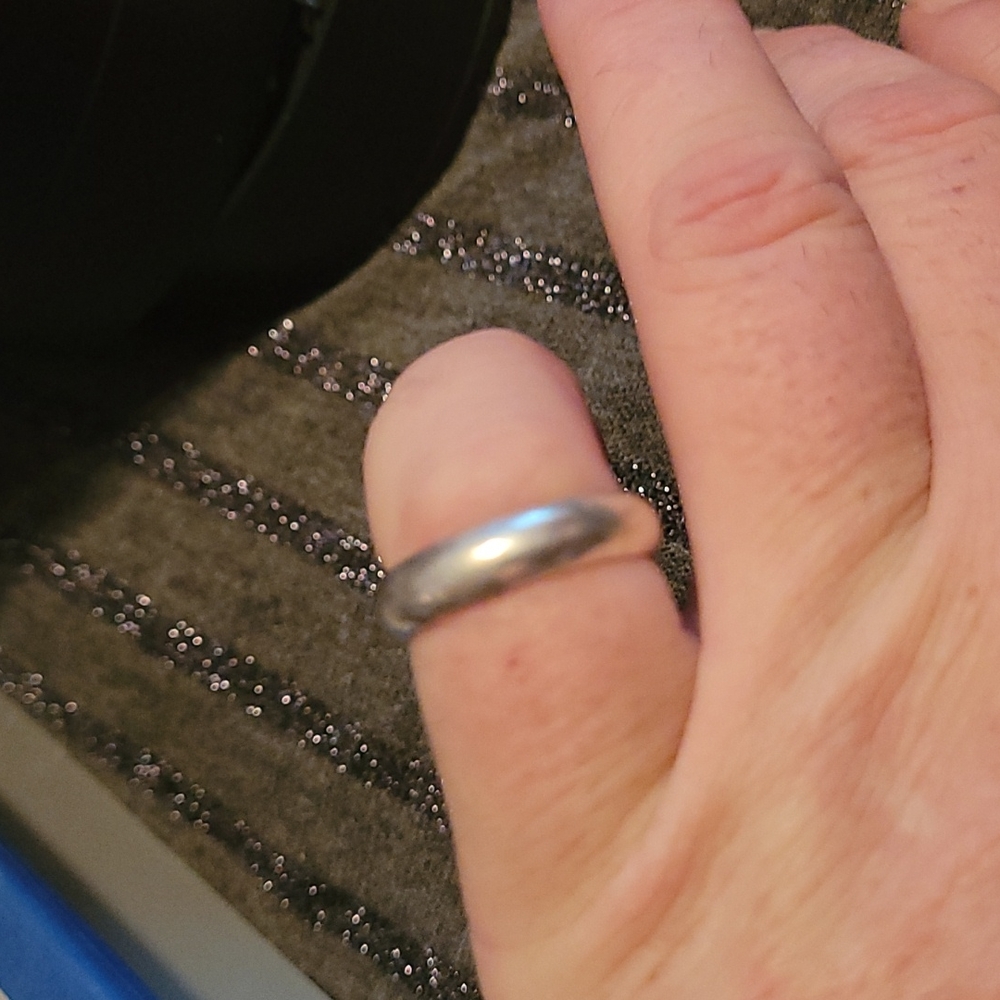 Solid Sterling Silver Band Ring - image 1